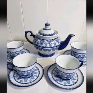 Tea Set For 4 Hand Painted  Pacific Rim China
